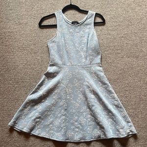 Light blue floral Aqua dress